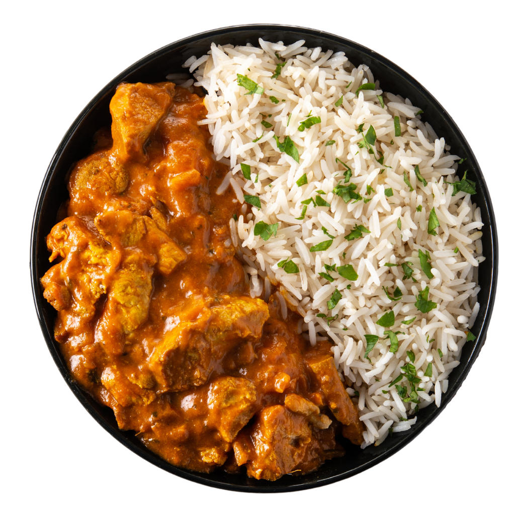 butter chicken with rice